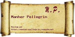 Manher Pellegrin névjegykártya
